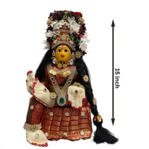 Fully Decorated Goddess Varalakshmi Devi Complete Idol Set (15 Inch) – PH-VL-CS-15-077
