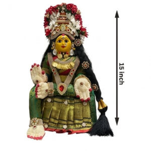 Fully Decorated Goddess Varalakshmi Devi Complete Idol Set (15 Inch) – PH-VL-CS-15-078